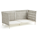 Диван садовый с плетеными ремешками и спинкой  Kleo варинант исполнения - 5 | Loft Concept в Орле
