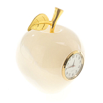 Часы настольные в виде яблока из натурального камня Оникс Stone Clock варинант исполнения - 4 | Loft Concept в Орле