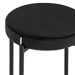 Табурет с мягким круглым сиденьем RIO Black варинант исполнения - 4 | Loft Concept в Орле
