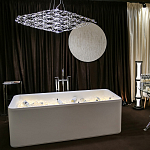 Люстра подвесная с тонкой металлической конструкцией цвета хром Quasar варинант исполнения - 8 | Loft Concept в Орле