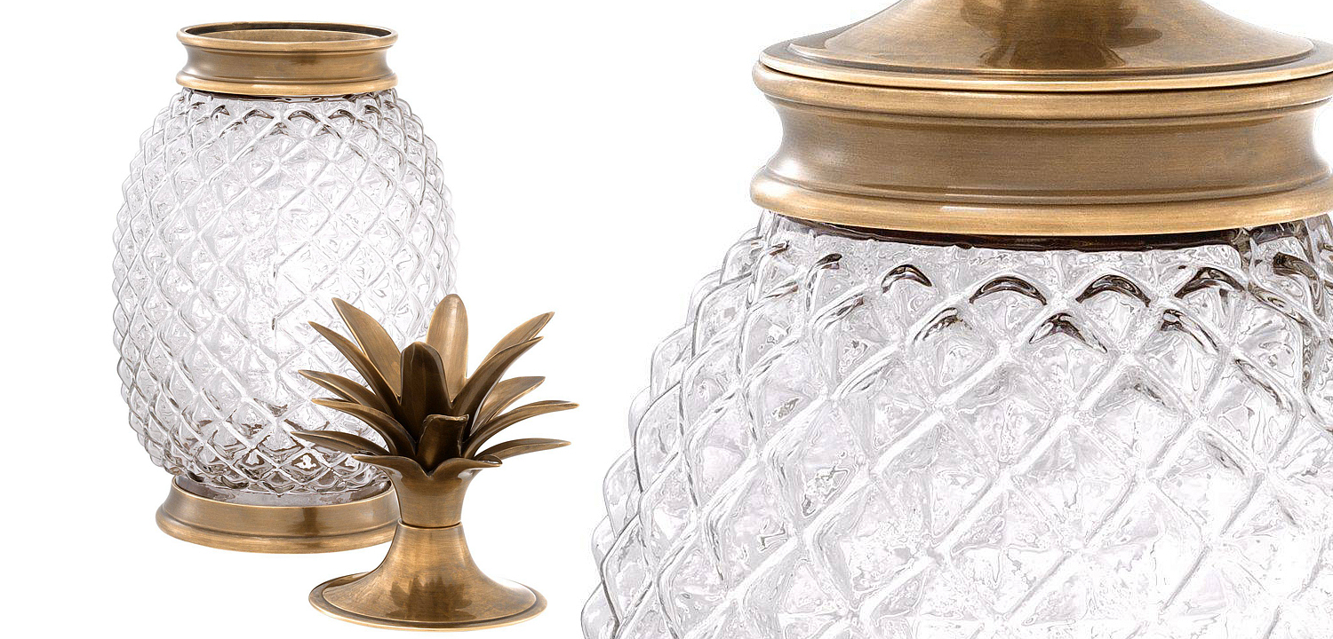 Ваза с крышкой Eichholtz Jar Hayworth brass Ваза с крышкой Eichholtz Jar Hayworth brass - Loft-Concept в Орле
