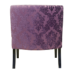 Полукресло с мягкой обивкой из жаккарда на 4-х ножках из массива березы Baroque Armchair violet варинант исполнения - 2 | Loft Concept в Орле