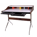 Письменный стол с 2-мя чёрными выдвижными ящиками и нишей с цветными разделителями Ballan варинант исполнения - 3 | Loft Concept в Орле