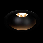 Встраиваемый спот светодиодный круглый черного цвета с углублением Ombra Lux  варинант исполнения - 1 | Loft Concept в Орле