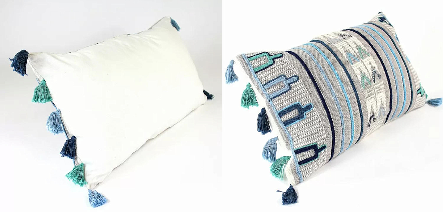 Чехол на подушку Blue Ikat Чехол на подушку Blue Ikat - Loft-Concept в Орле