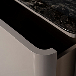 Тумба под телевизор с мраморной столешницей Presentability варинант исполнения - 4 | Loft Concept в Орле