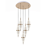 Люстра подвесная с прозрачными фактурными плафонами Reflection of Light варинант исполнения - 1 | Loft Concept в Орле