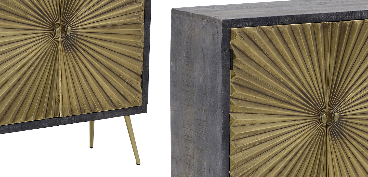 Комод с рельефным фасадом Loritz Sun Chest of Drawers Комод с рельефным фасадом Loritz Sun Chest of Drawers - Loft-Concept в Орле