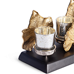 Подсвечник Cozy Light с декором кленовыми листьями варинант исполнения - 2 | Loft Concept в Орле