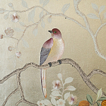 Обои ручная роспись Temple Newsam White Gold gilded silk варинант исполнения - 5 | Loft Concept в Орле