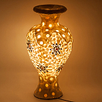 Настольная лампа из перламутра в виде вазы Indonesian Vase варинант исполнения - 2 | Loft Concept в Орле