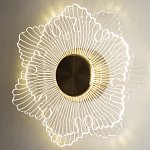 Бра в виде цветка Loggia White Flower Acrylic Wall Lamp варинант исполнения - 2 | Loft Concept в Орле