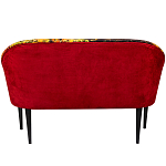 Диван двухместный из натурального бука красный с цветным принтом Impressionism in Art варинант исполнения - 2 | Loft Concept в Орле