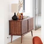 Низкий буфет с 2-мя раздвижными дверцами Toinette Light Cupboard варинант исполнения - 13 | Loft Concept в Орле