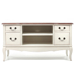 ТВ-тумба из массива берёзы с ящиками и открытыми полками Interiors Romance варинант исполнения - 1 | Loft Concept в Орле