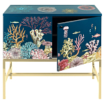 Буфет ручная роспись в морском стиле Cabinet Fondo Marino  варинант исполнения - 3 | Loft Concept в Орле