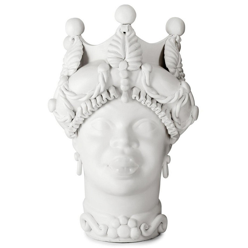 Ваза Vase Moro Lady Baroque White Matt Белый в Орле | Loft Concept 