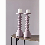 Подсвечник фигурный розовый Bright Accent 36 см варинант исполнения - 3 | Loft Concept в Орле