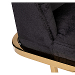 Стул обеденный велюровый черный с золотым каркасом Nobility варинант исполнения - 3 | Loft Concept в Орле