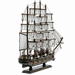 Декоративная модель деревянного тёмно-коричневого парусника в подарочной упаковке With The low варинант исполнения - 2 | Loft Concept в Орле