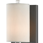 Бра на прозрачном штативе с тканевым абажуром в форме цилиндра Conciseness варинант исполнения - 1 | Loft Concept в Орле