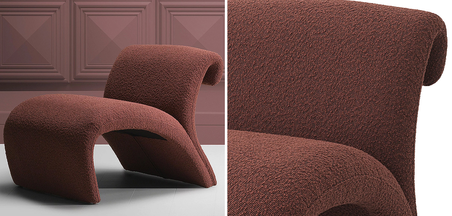 Кресло Eichholtz Chair Vignola Boucle Rouge Кресло Eichholtz Chair Vignola Boucle Rouge - Loft-Concept в Орле