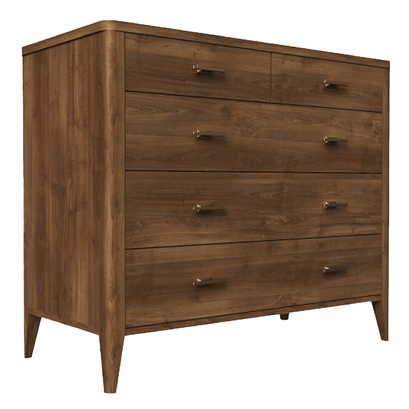 Комод из массива бука с 5-ю ящиками Tasteful Furniture Коричневый Комод из массива бука с 5-ю ящиками Tasteful Furniture Коричневый в Орле | Loft Concept