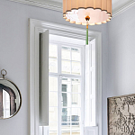 Люстра с тканевым плафоном и зелёной кисточкой Green Tassel варинант исполнения - 1 | Loft Concept в Орле