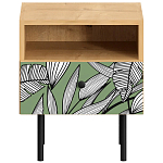 Прикроватная тумба с изображением на ящике Elise Nightstand варинант исполнения - 10 | Loft Concept в Орле