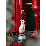 Подсвечник в виде кошки из фарфора с бронзовыми элементами Paradise Cat варинант исполнения - 5 | Loft Concept в Орле