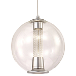 Подвесной светильник с плафоном в форме шара Inner Gleam Orb silver варинант исполнения - 7 | Loft Concept в Орле