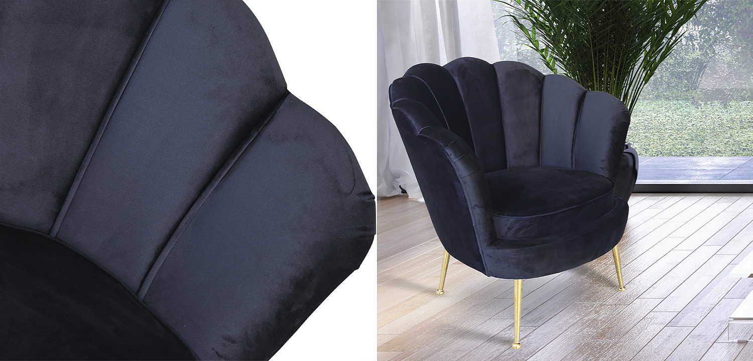 Кресло Trapezium Velur Black Кресло Trapezium Velur Black - Loft-Concept в Орле