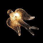 Бра с прозрачной стеклянной фигуркой птички Serip Voa варинант исполнения - 6 | Loft Concept в Орле