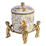 Шкатулка на ангелах из фарфора с бронзовыми элементам Eden Garden варинант исполнения - 2 | Loft Concept в Орле