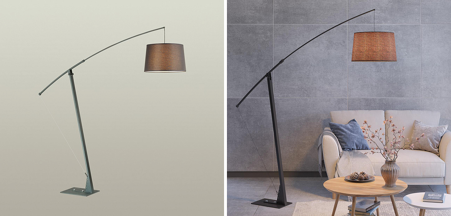 Торшер Floor Lamp Colin black Торшер Floor Lamp Colin black - Loft-Concept в Орле
