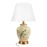 Настольная лампа бежевая с изображением птиц Slip Away варинант исполнения - 7 | Loft Concept в Орле