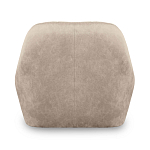 Барный стул со спинкой и подлокотниками на 4-х коричневых деревянных ножках Бежевый Велюр Ava Charm варинант исполнения - 3 | Loft Concept в Орле