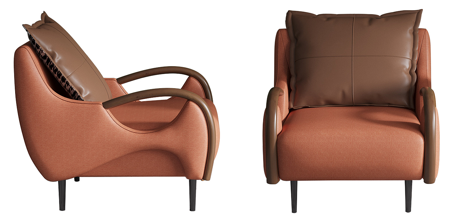 Кресло Oliwier Orange Armchair Кресло Oliwier Orange Armchair - Loft-Concept в Орле