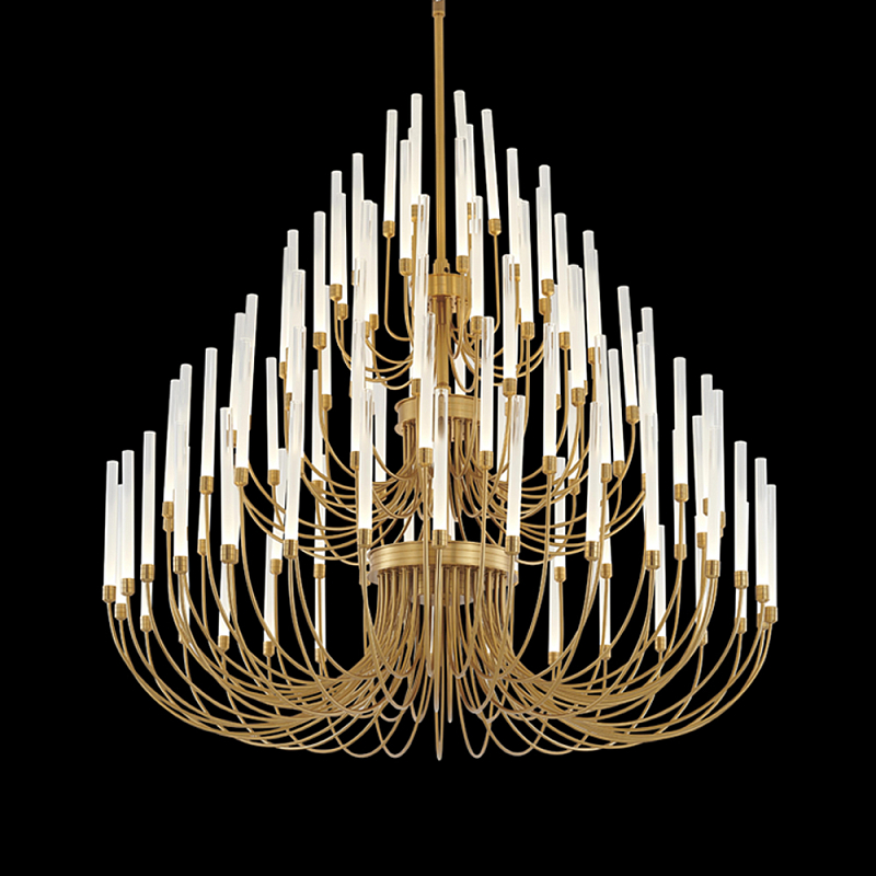 Люстра подвесная светодиодная Chandelier Foamy Champagne Шампань Белый Люстра подвесная светодиодная Chandelier Foamy Champagne Шампань Белый в Орле | Loft Concept