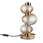 Настольная лампа с 3-мя рифлеными стеклянными шарами Marcelh Light варинант исполнения - 1 | Loft Concept в Орле