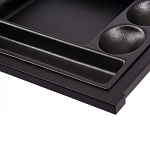 Письменный стол с 2-мя чёрными выдвижными ящиками и нишей с цветными разделителями Ballan варинант исполнения - 5 | Loft Concept в Орле