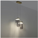 Подвесной светильник волнистой формы из фактурного стекла Wave варинант исполнения - 9 | Loft Concept в Орле