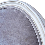 Стул с подлокотниками и круглой спинкой Velor French Seating Chair варинант исполнения - 3 | Loft Concept в Орле