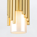 Потолочный светильник латунного цвета с цилиндрическим белым матовым плафоном Elstead Lighting варинант исполнения - 4 | Loft Concept в Орле