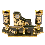 Настольный письменный набор из нефрита с ножом для бумаг в подарочной коробке Maecenas варинант исполнения - 1 | Loft Concept в Орле