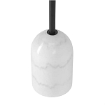 Кофейный столик с круглой чёрной столешницей и мраморным основанием Exquisite Practicality варинант исполнения - 3 | Loft Concept в Орле