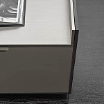 Дизайнерский комод серый с глянцевым фасадом Darren варинант исполнения - 1 | Loft Concept в Орле