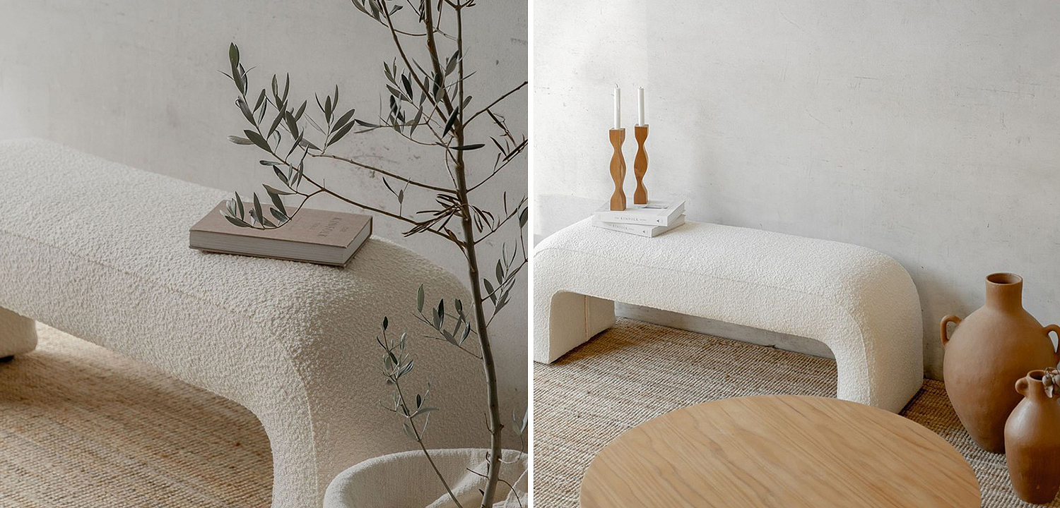 Банкетка Karl Springer Style Large Waterfall Bench in Ivory Boucle Банкетка Karl Springer Style Large Waterfall Bench in Ivory Boucle - Loft-Concept в Орле