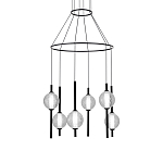 Люстра светодиодная с 6-ю сферическими стеклянными плафонами Splatter варинант исполнения - 2 | Loft Concept в Орле