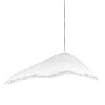 Подвесной светильник с асимметричным волнообразным абажуром и фактурной бахромой по краю Tactile Line варинант исполнения - 1 | Loft Concept в Орле